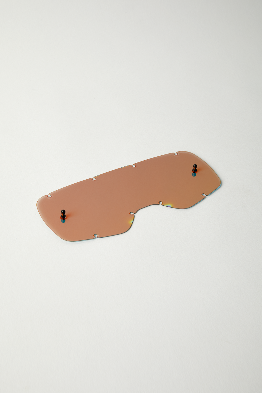 Fox Apparel Red Fox MX20 Airspace/Mainframe Chrome Lexan Lens Youth 25373-003-OS 191972323331 Jorgensen Powersports