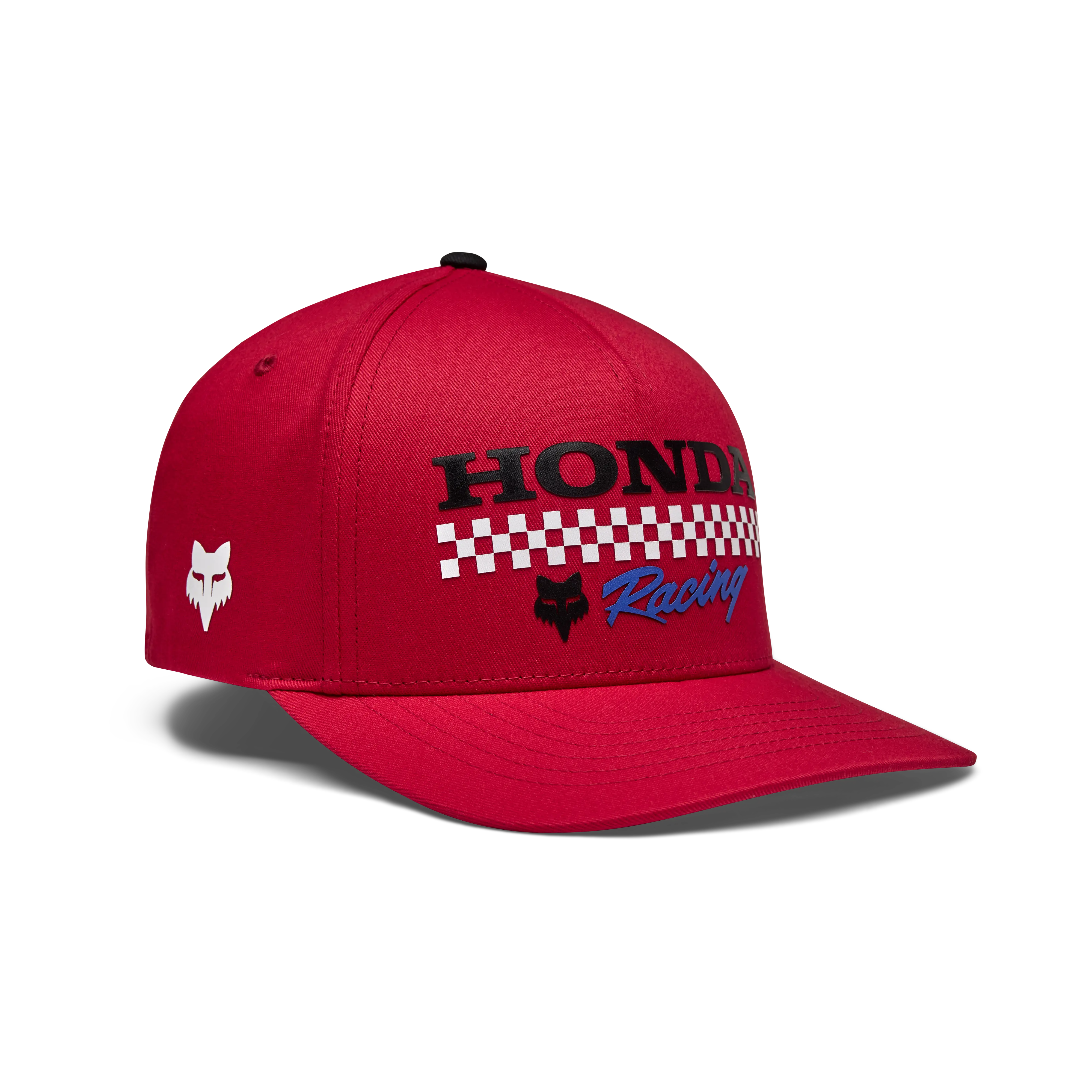 Fox Apparel Red / S/M Fox X Honda Flexfit Hat 2025 33382-003 S/M Jorgensen Powersports