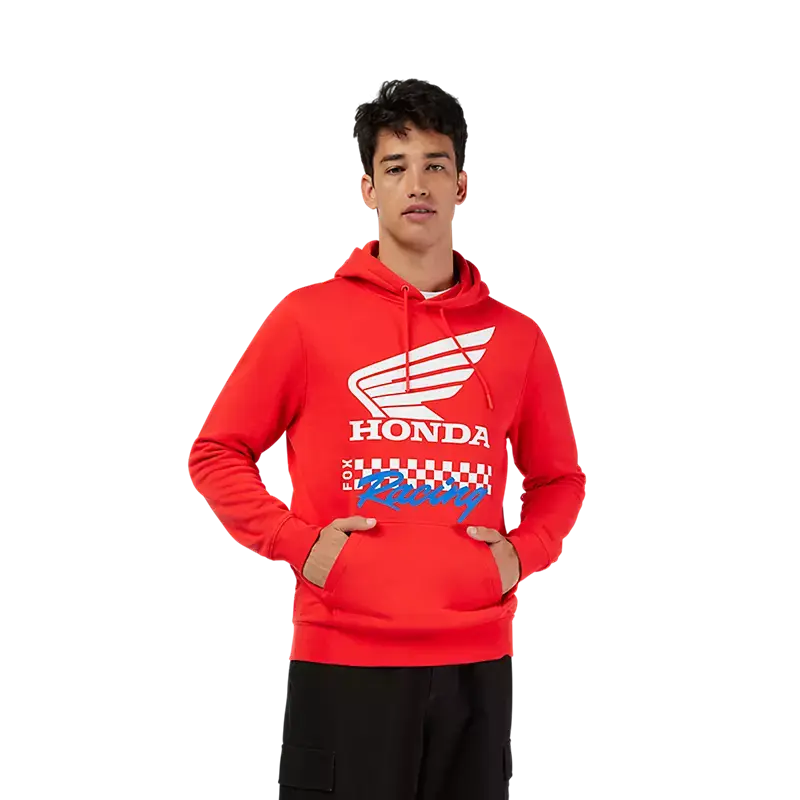Fox Apparel Red / Small Fox Racing x Honda Fleece Pullover Hoodie 34698-003 S Jorgensen Powersports
