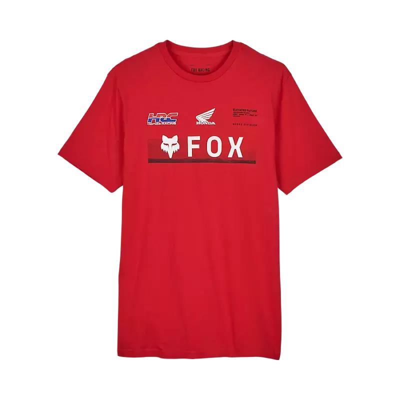 Fox Apparel Red / Small Fox X Honda Premium Tee 32058-122-S 191972894299 Jorgensen Powersports