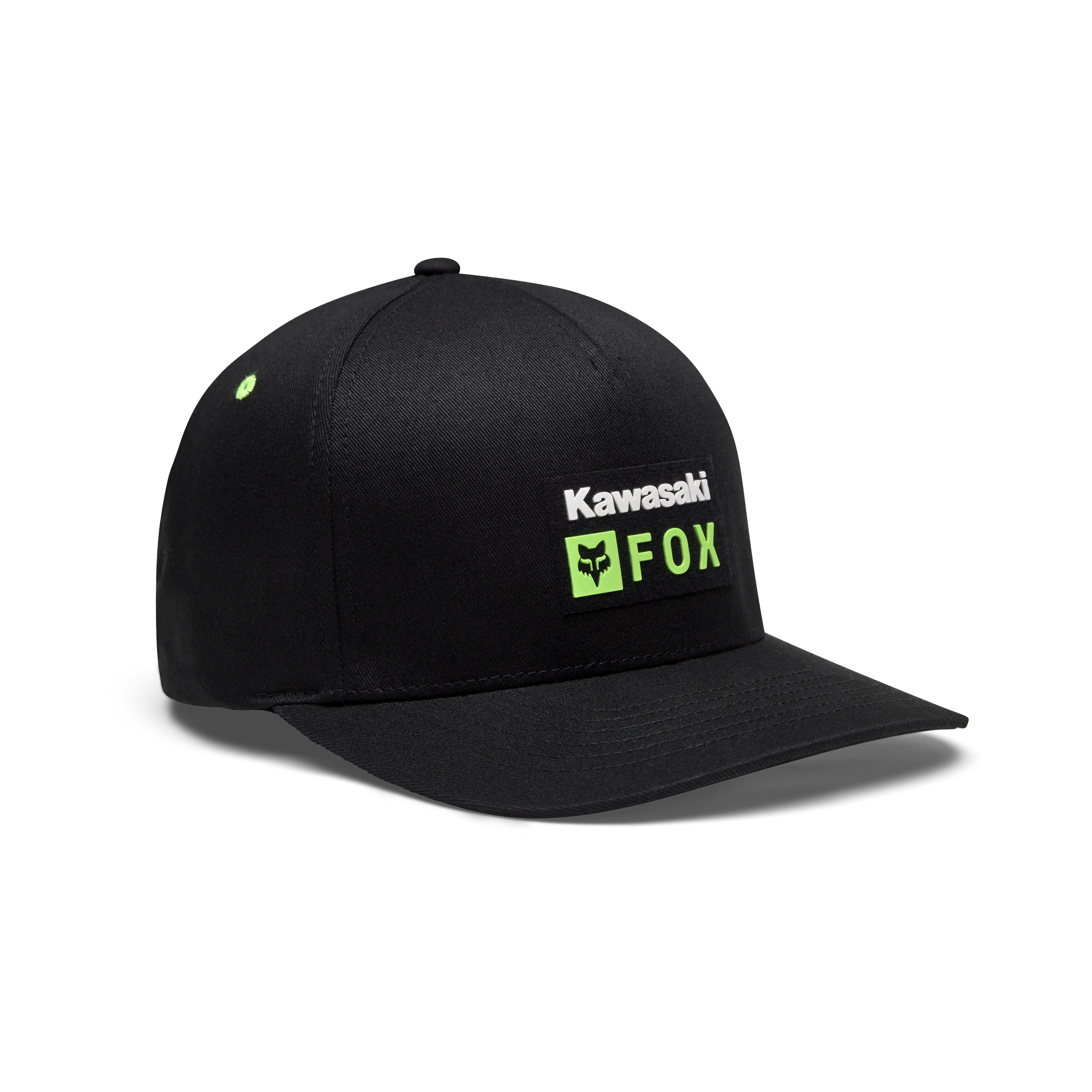 Fox Apparel S/M Fox X Kawasaki Flexfit Hat 33383-001 S/M Jorgensen Powersports