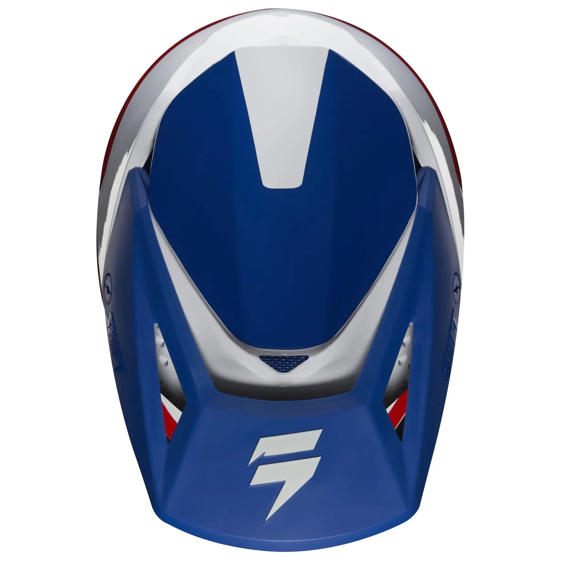 Fox Apparel Shift Youth Helmet - White/Red/Blue/Large 24563-574-YL Jorgensen Powersports