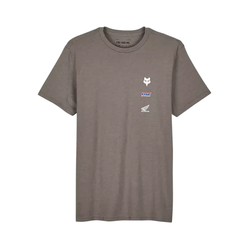 Fox Apparel Small / Heather Graphite Fox X Honda Premium Tee II 32059-185-S 191972901454 Jorgensen Powersports