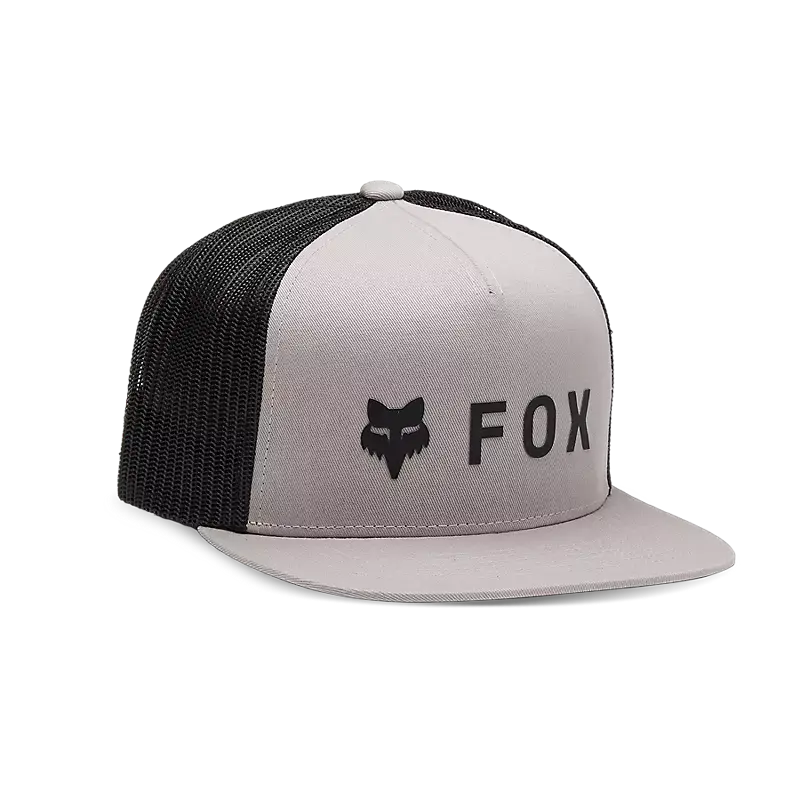 Fox Apparel Steel Grey Fox Absolute Mesh Snapback 31640-172 OS 191972861772 Jorgensen Powersports