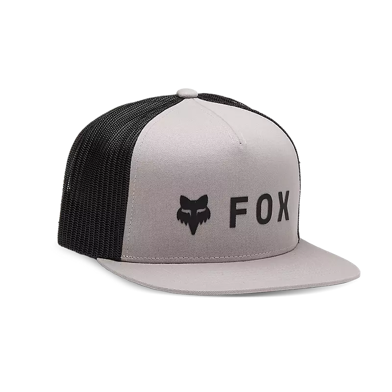 Fox Apparel Steel Grey Fox Absolute Mesh Snapback 31640-172 OS 191972861772 Jorgensen Powersports