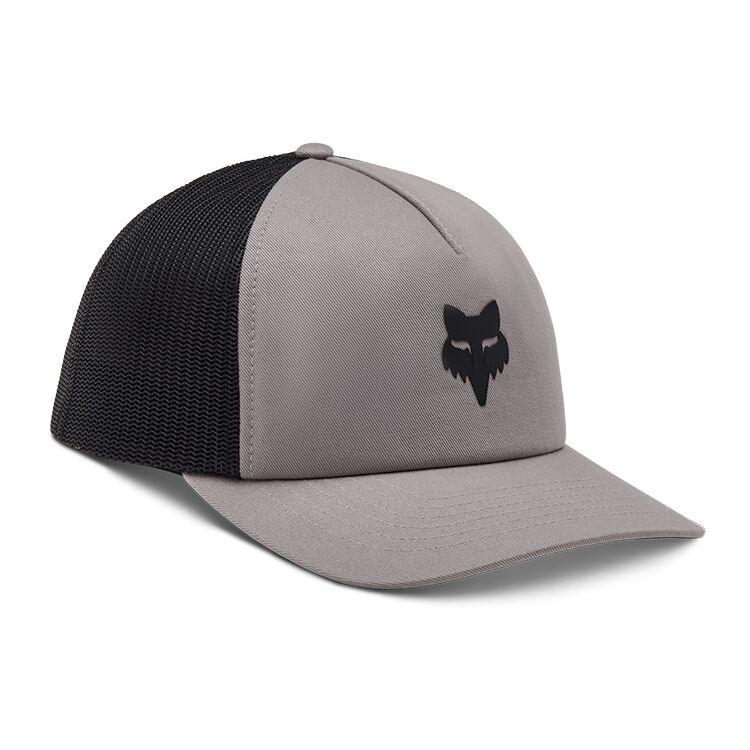 Fox Apparel Steel Grey Fox Head Trucker Hat 2025 33143-172 OS Jorgensen Powersports
