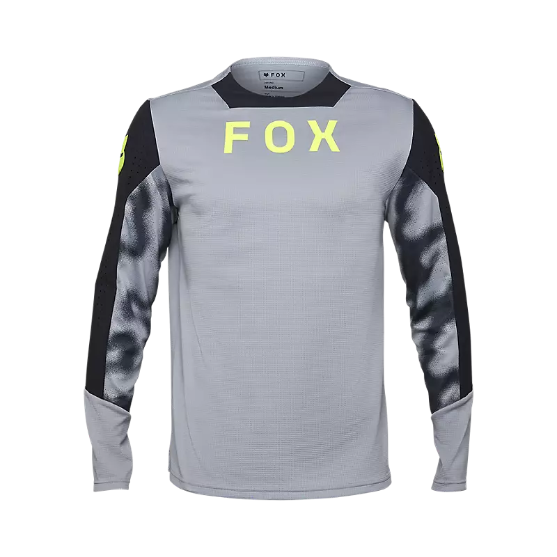 Fox Apparel Steel Grey / Small Fox Defend Taunt Long Sleeve Jersey 32369-172-S 191972962004 Jorgensen Powersports