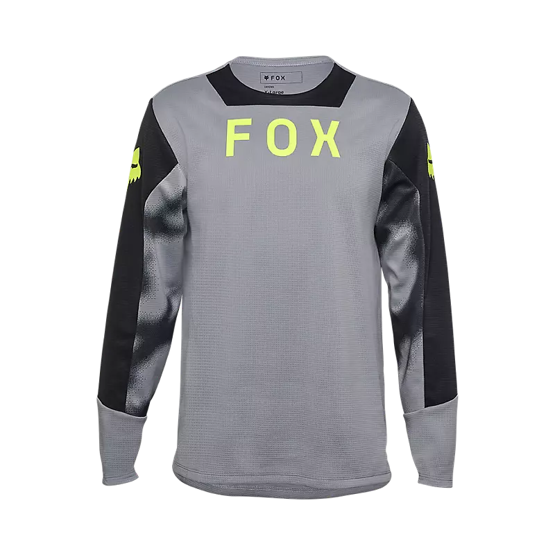 Fox Apparel Steel Grey / Youth Small Fox Defend Taunt Long Sleeve Jersey Youth 32417-172-YS 191972962103 Jorgensen Powersports