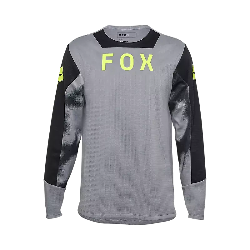 Fox Apparel Steel Grey / Youth Small Fox Defend Taunt Long Sleeve Jersey Youth 32417-172-YS 191972962103 Jorgensen Powersports