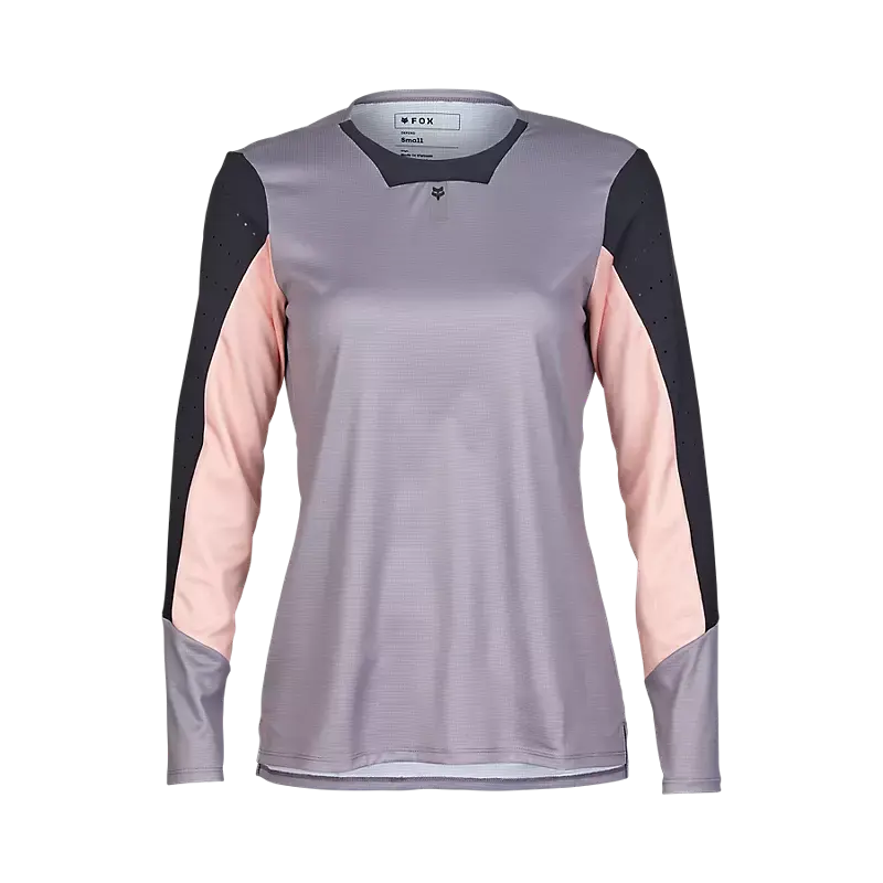 Fox Apparel Stone Grey / X-Small Fox Women's Defend Long Sleeve Jersey 32167-224-XS 191972911590 Jorgensen Powersports