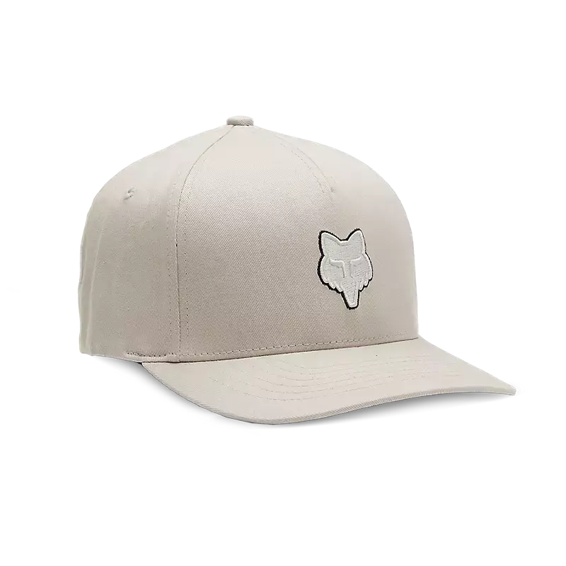 Fox Apparel Vintage White / S/M Fox Head Flexfit Hat 31622-579-S/M 191972864322 Jorgensen Powersports