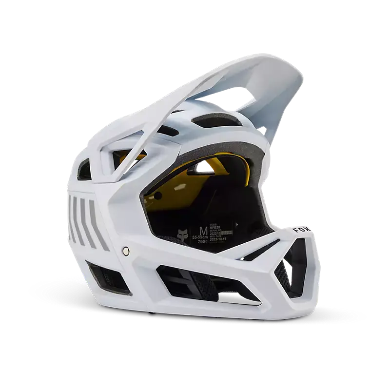 Fox Apparel White Fox Youth Proframe Nace Helmet 32444-008-OS 191972865664 Jorgensen Powersports