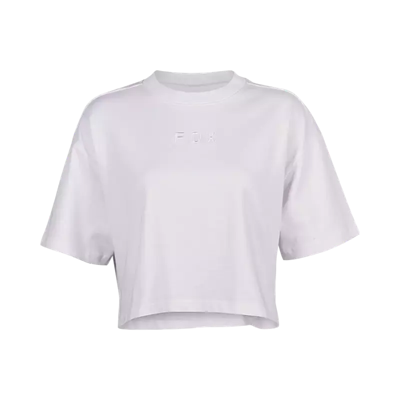Fox Apparel White / X-Small Fox Women's Wordmark Premium Crop Tee 31984-008-XS 191972865695 Jorgensen Powersports