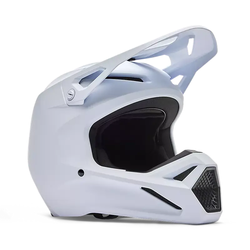 Fox Apparel White / Youth Small Fox V1 Matte Helmet Youth Jorgensen Powersports