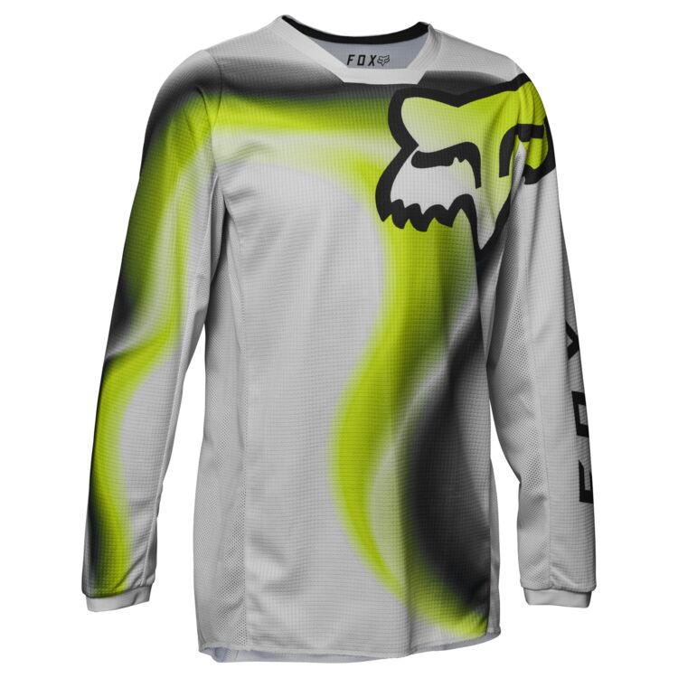 Fox Apparel Youth Large / Gray Fox 180 Toxsyk Jersey Youth 29713-130-YL-1 191972693595 Jorgensen Powersports