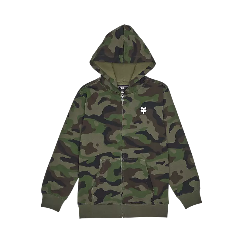 Fox Apparel Youth Small Fox Head Camo Zip Hoodie Youth 31797-247-YS 191972817571 Jorgensen Powersports