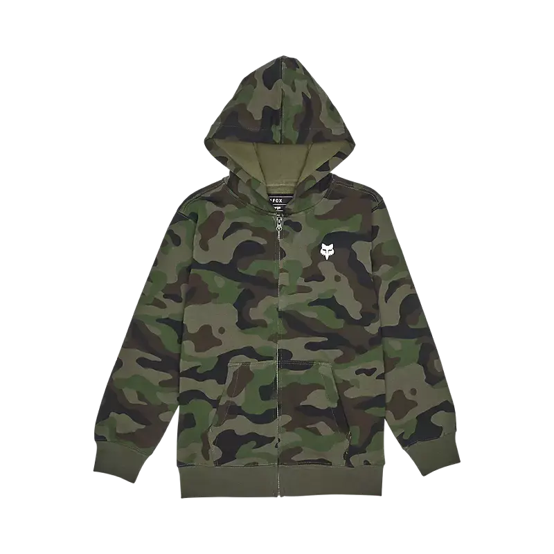 Fox Apparel Youth Small Fox Head Camo Zip Hoodie Youth 31797-247-YS 191972817571 Jorgensen Powersports