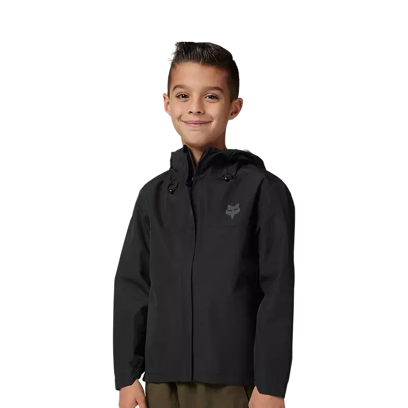 Fox Apparel Youth Small Fox Ranger 2.5-Layer Water Jacket Youth 33798-001-YS 191972934193 Jorgensen Powersports