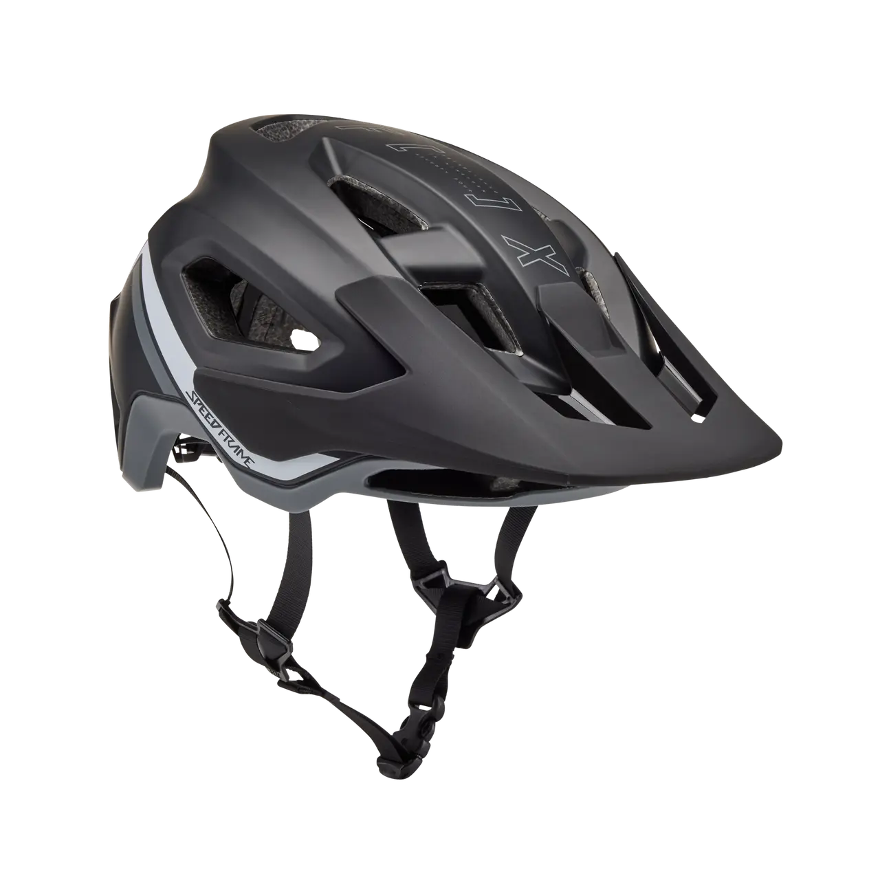 FOX helmet Black / Medium SPEEDFRAME RACIK 30934-001-M Jorgensen Powersports