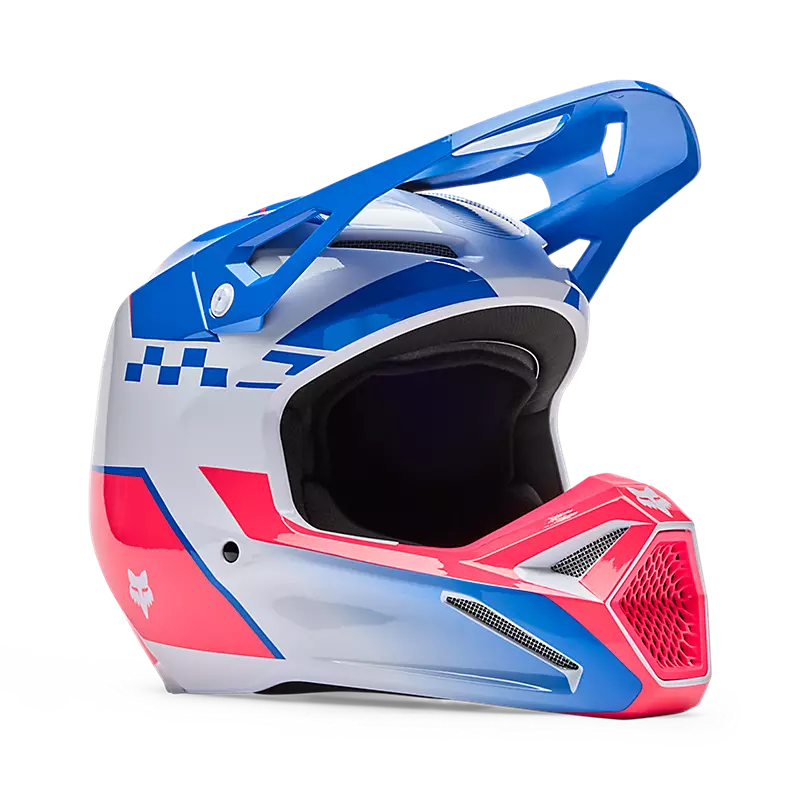 FOX helmet Blue/pink / Youth Medium FOX Youth V1 Collect Helmet 36379-A01-YM 198571030820 Jorgensen Powersports