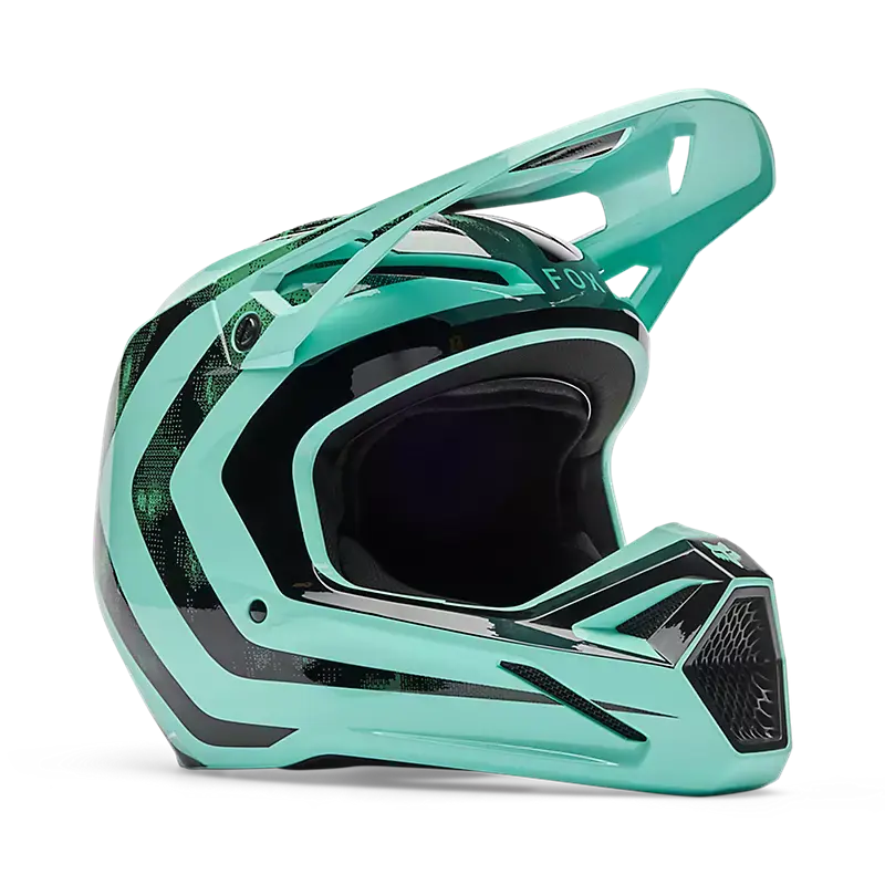 FOX helmet Blue / Youth Medium FOX Youth V1 Kairos Helmet 36388-295-YM 198571048986 Jorgensen Powersports