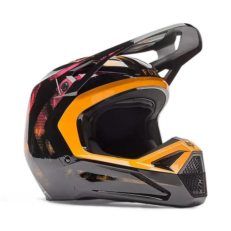FOX helmet Tangerine / Youth Medium FOX Youth V1 Kairos Helmet 36388-279-YM 198571047415 Jorgensen Powersports