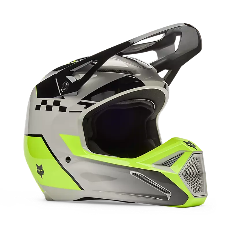 FOX helmet Yellow / Youth Medium FOX Youth V1 Collect Helmet 36379-086-YM 198571037560 Jorgensen Powersports