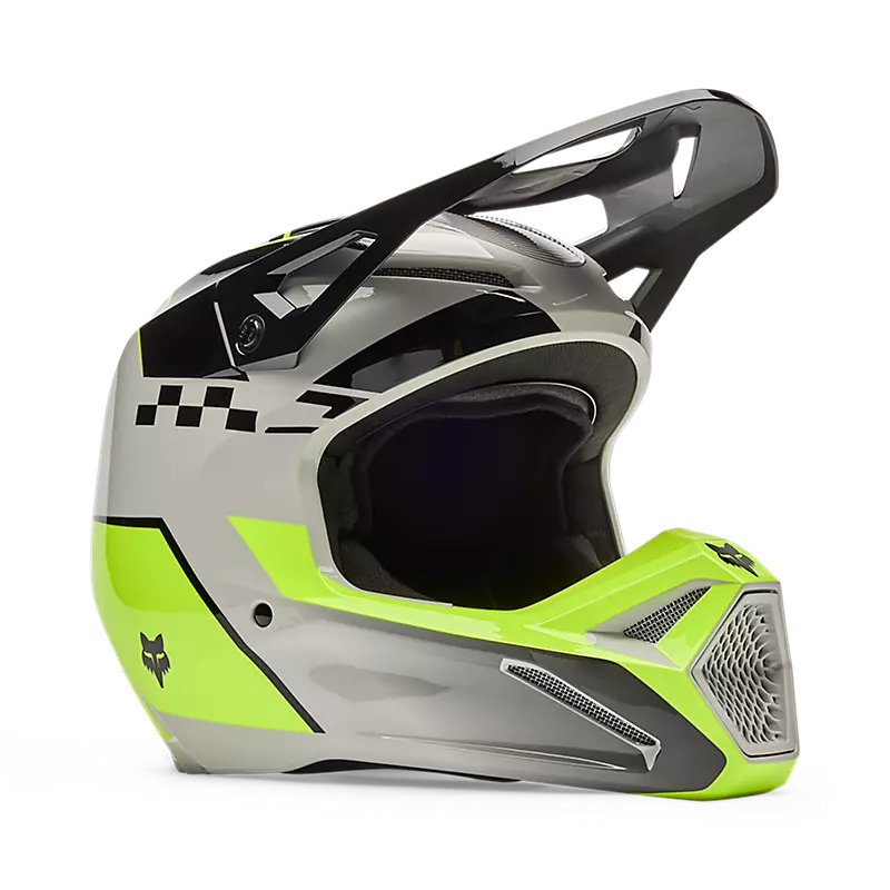 FOX helmet Yellow / Youth Medium FOX Youth V1 Collect Helmet 36379-086-YM 198571037560 Jorgensen Powersports
