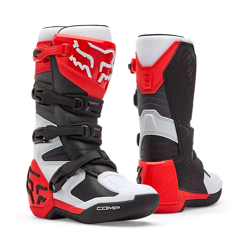 FOX Protection Red / 2 FOX Youth Comp Boots 36364-047-2 198571052785 Jorgensen Powersports