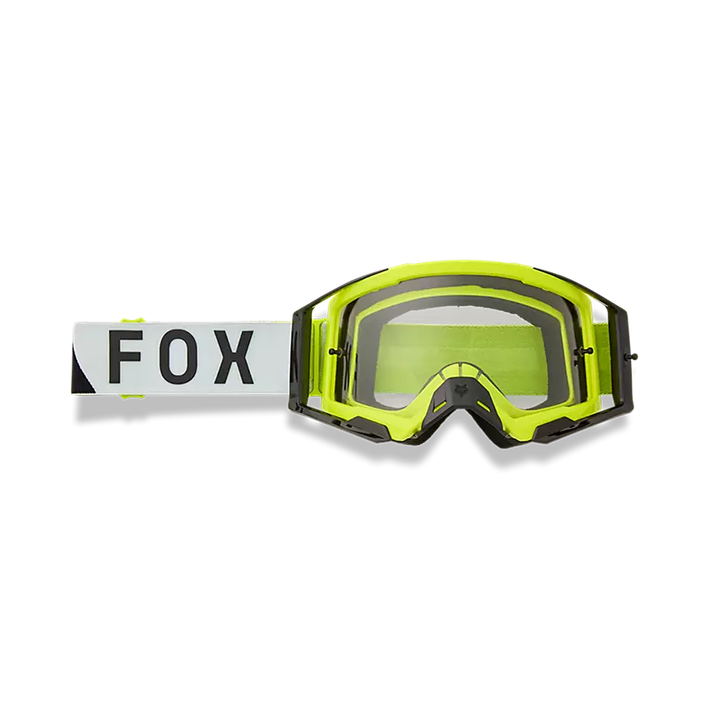 FOX Yellow Airspace Tine Smoke Lens Goggles 36411-130-OS 198571036198 Jorgensen Powersports