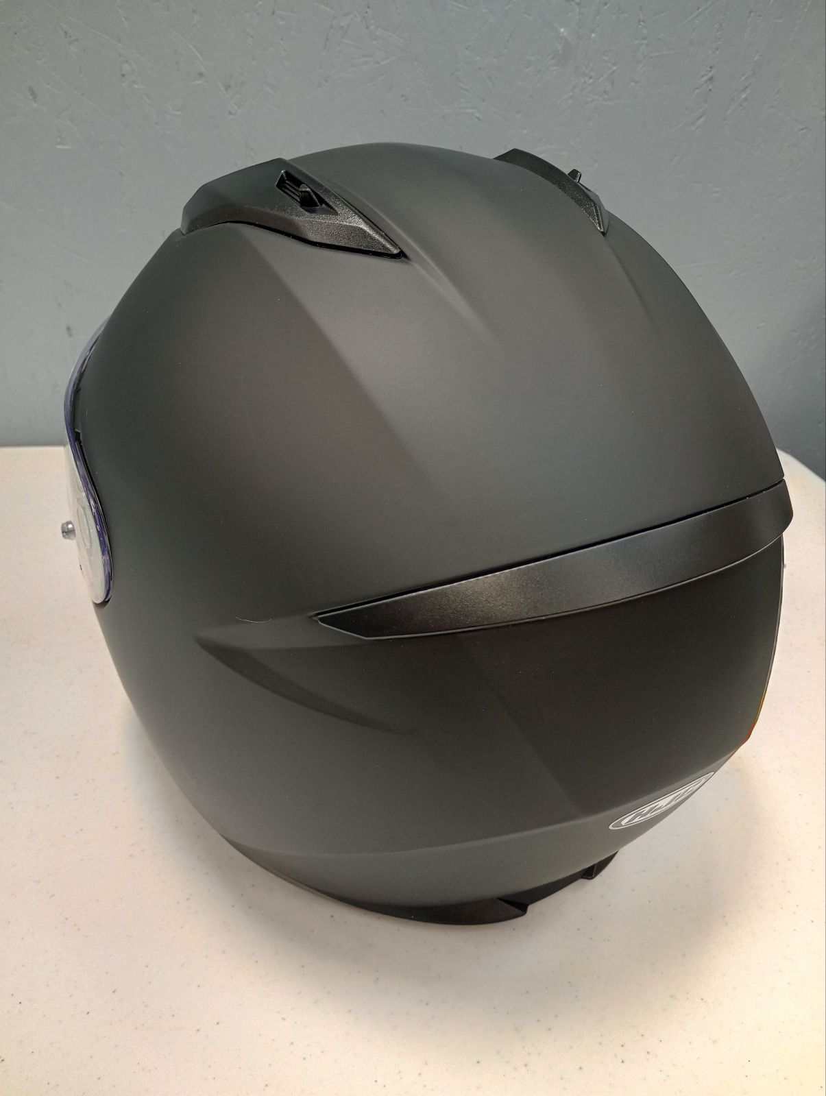 HJC Apparel HJC C10 Street Motorcycle Helmet (Semi Flat Black, Medium) USED 0825-0135-05 U 190501216601 Jorgensen Powersports