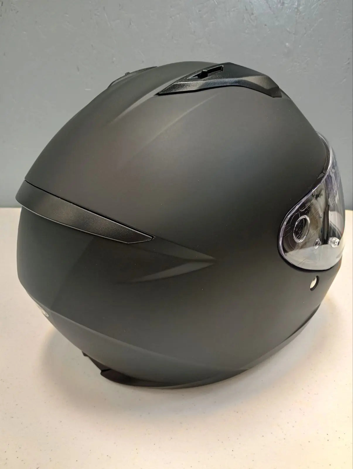 HJC Apparel HJC C10 Street Motorcycle Helmet (Semi Flat Black, Medium) USED 0825-0135-05 U 190501216601 Jorgensen Powersports