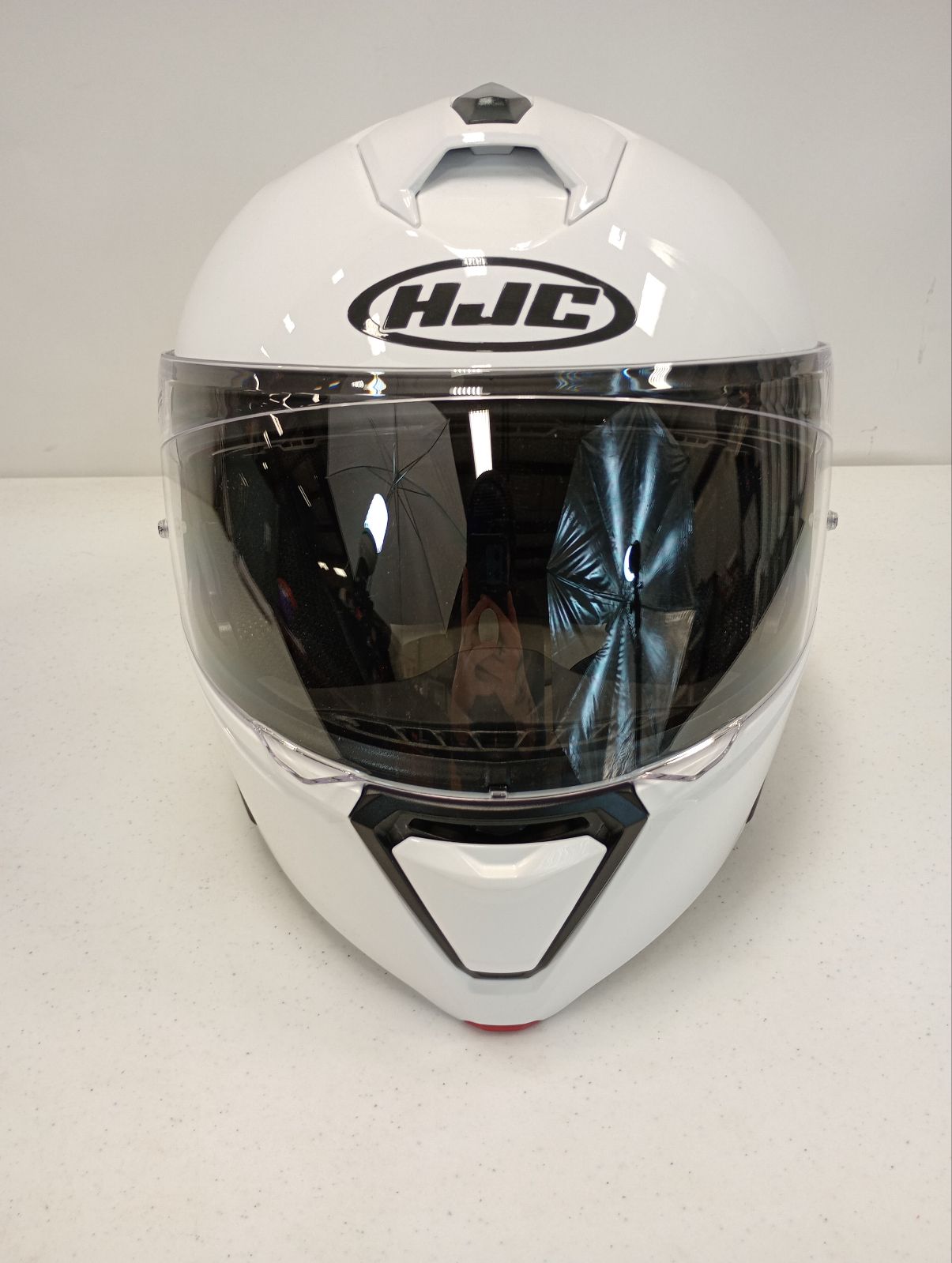 HJC Apparel HJC i90 Street Helmet (White, X-Large) Defect 0843-0109-07 U Jorgensen Powersports
