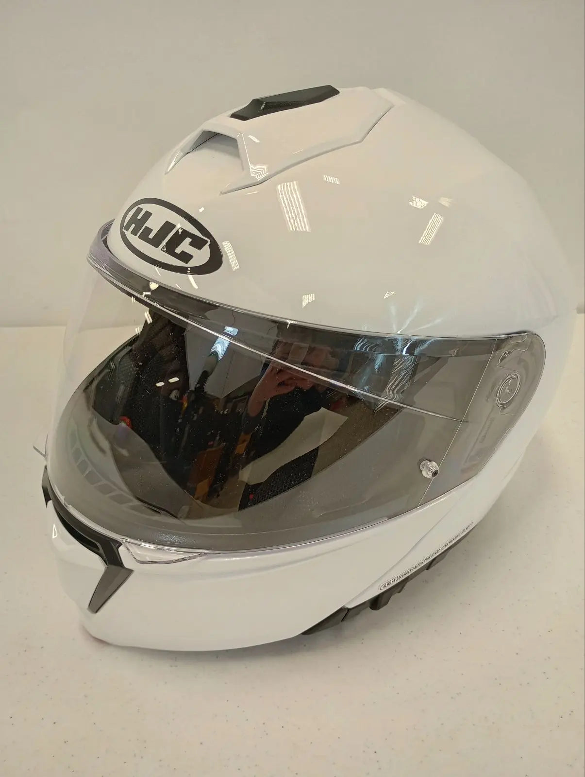 HJC Apparel HJC i90 Street Helmet (White, X-Large) Defect 0843-0109-07 U Jorgensen Powersports