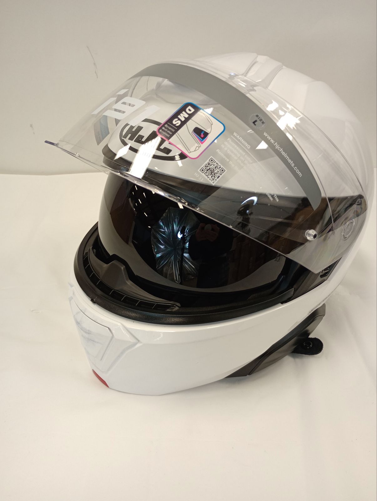 HJC Apparel HJC i91 Modular Helmet (Large, White) USED 0848-0109-06 U B09385MLW3 Jorgensen Powersports