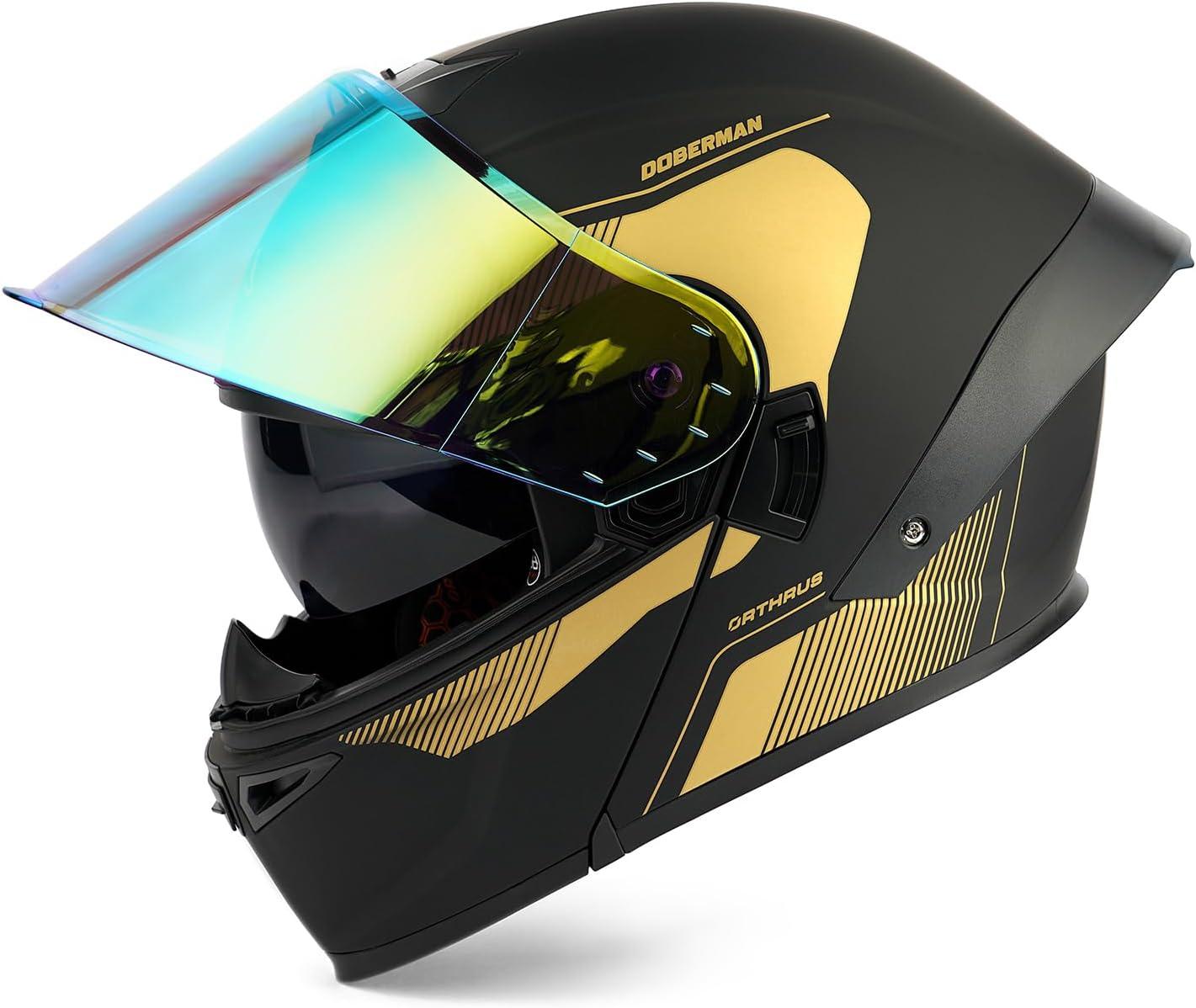 HJC Apparel Orthrus Doberman Helmet (Small) USED DM-MBK-GOLD-S Jorgensen Powersports