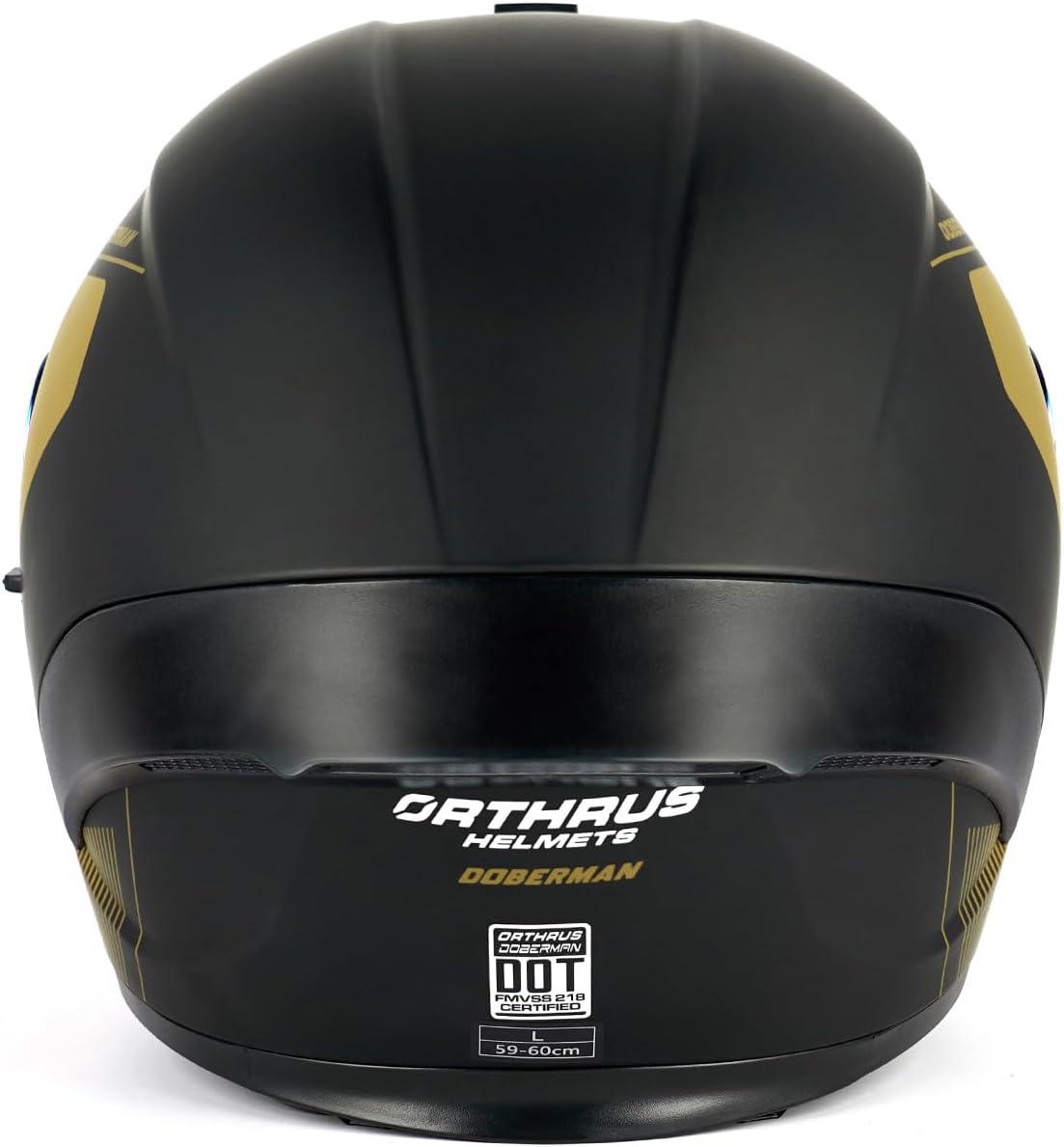 HJC Apparel Orthrus Doberman Helmet (Small) USED DM-MBK-GOLD-S Jorgensen Powersports