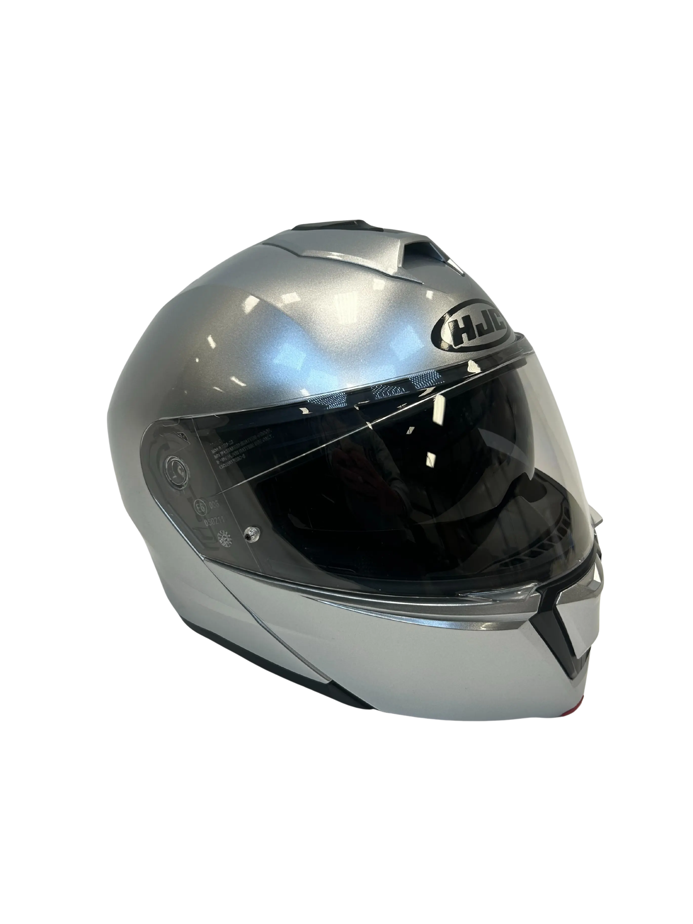 HJC helmet HJC i90 Street Helmet Silver Size Small USED 0843-0107-04 U Jorgensen Powersports