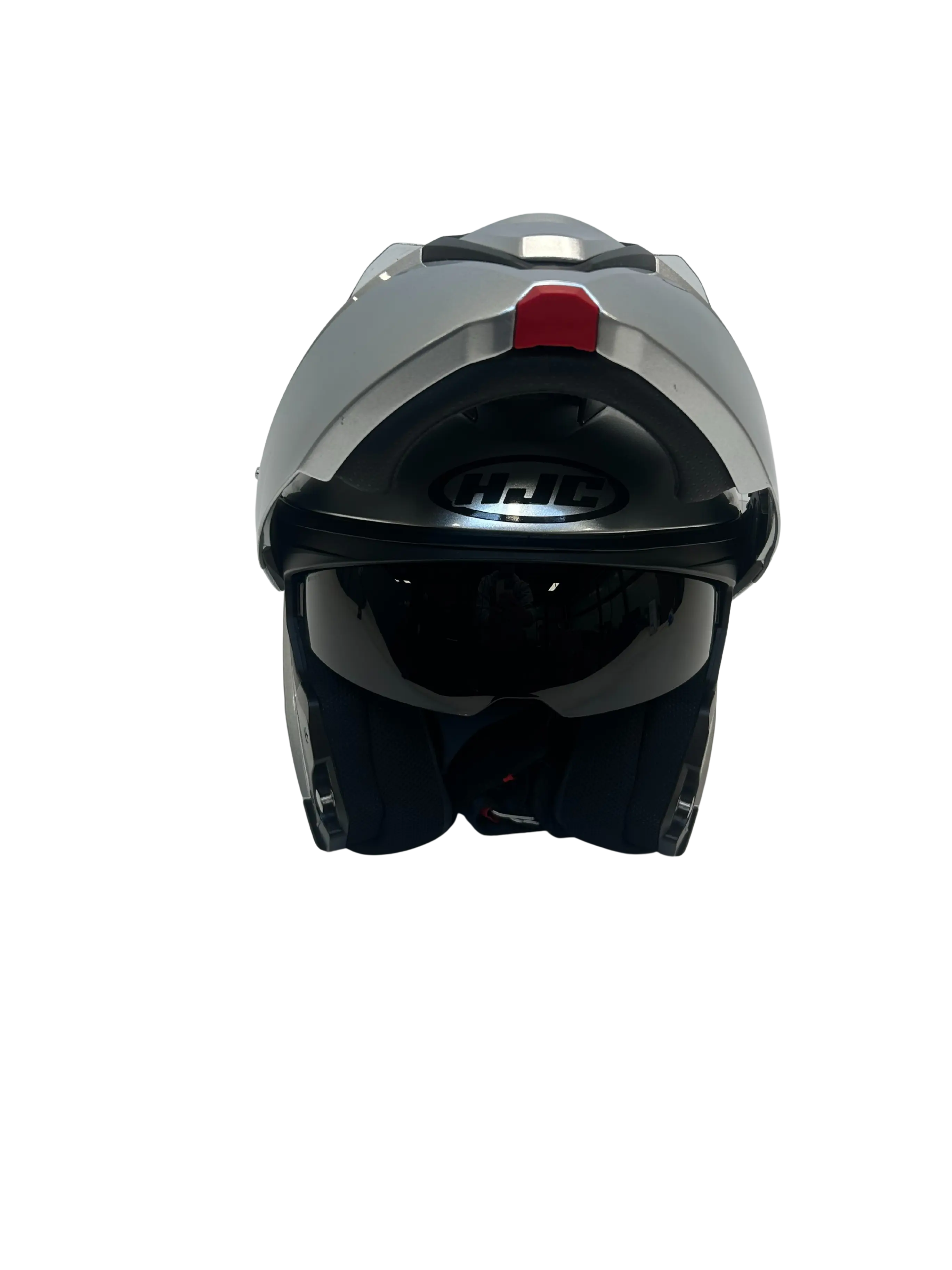 HJC helmet HJC i90 Street Helmet Silver Size Small USED 0843-0107-04 U Jorgensen Powersports