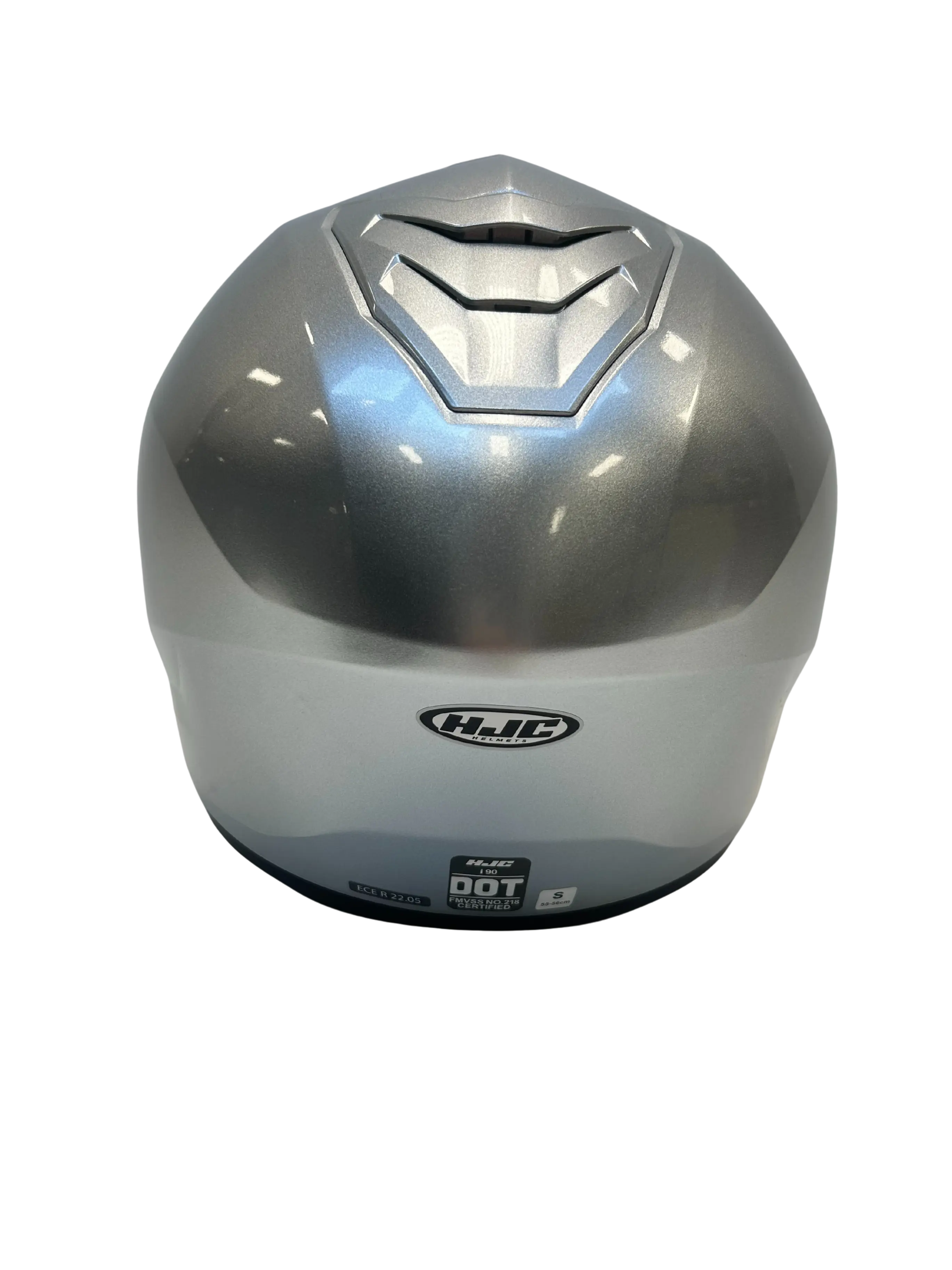 HJC helmet HJC i90 Street Helmet Silver Size Small USED 0843-0107-04 U Jorgensen Powersports