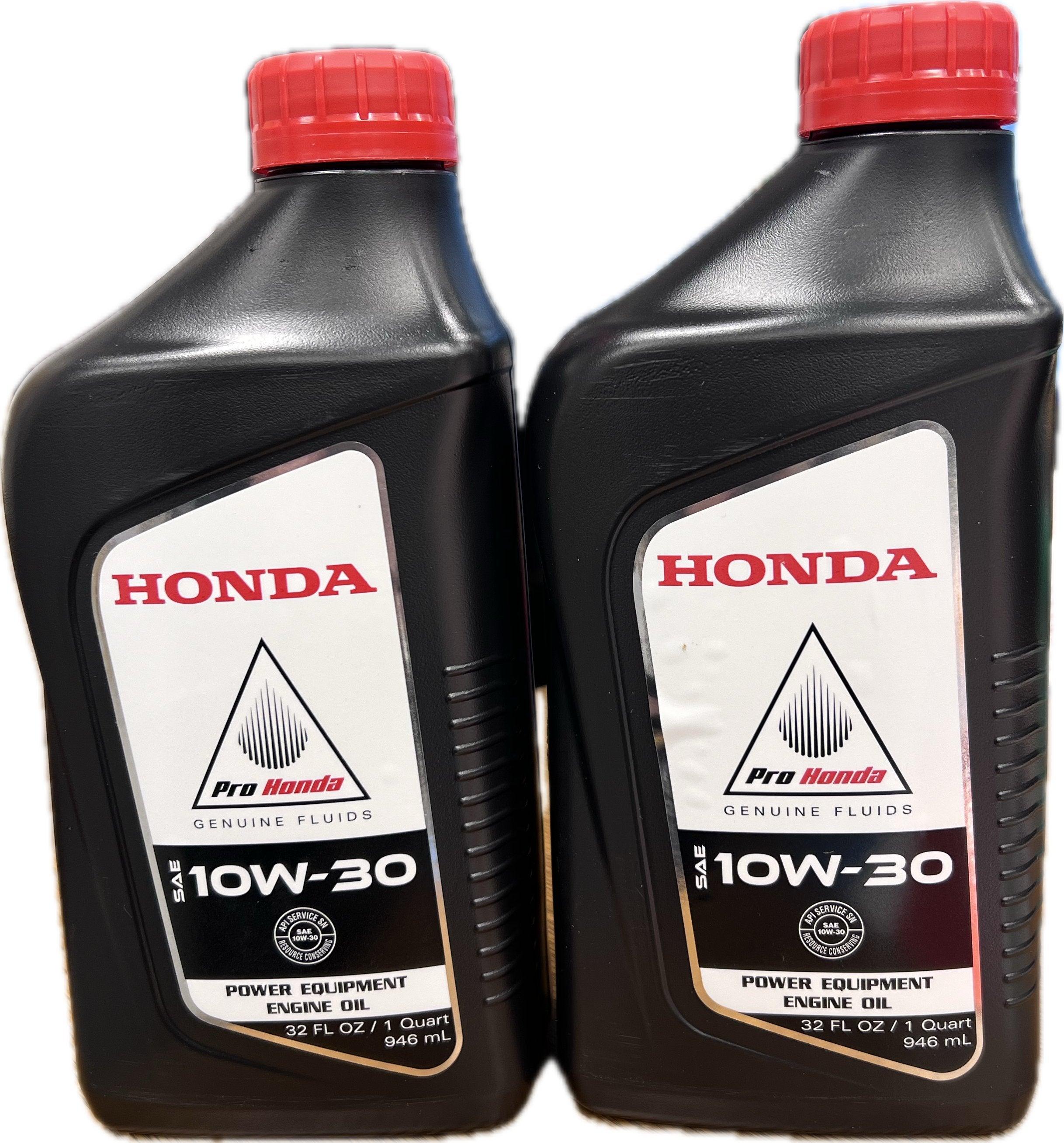 Honda Automotive Parts and Accessories Honda 10w/30 Motor Oil - 1 Quart 2-Pack 08207-10W30 x2 Jorgensen Powersports