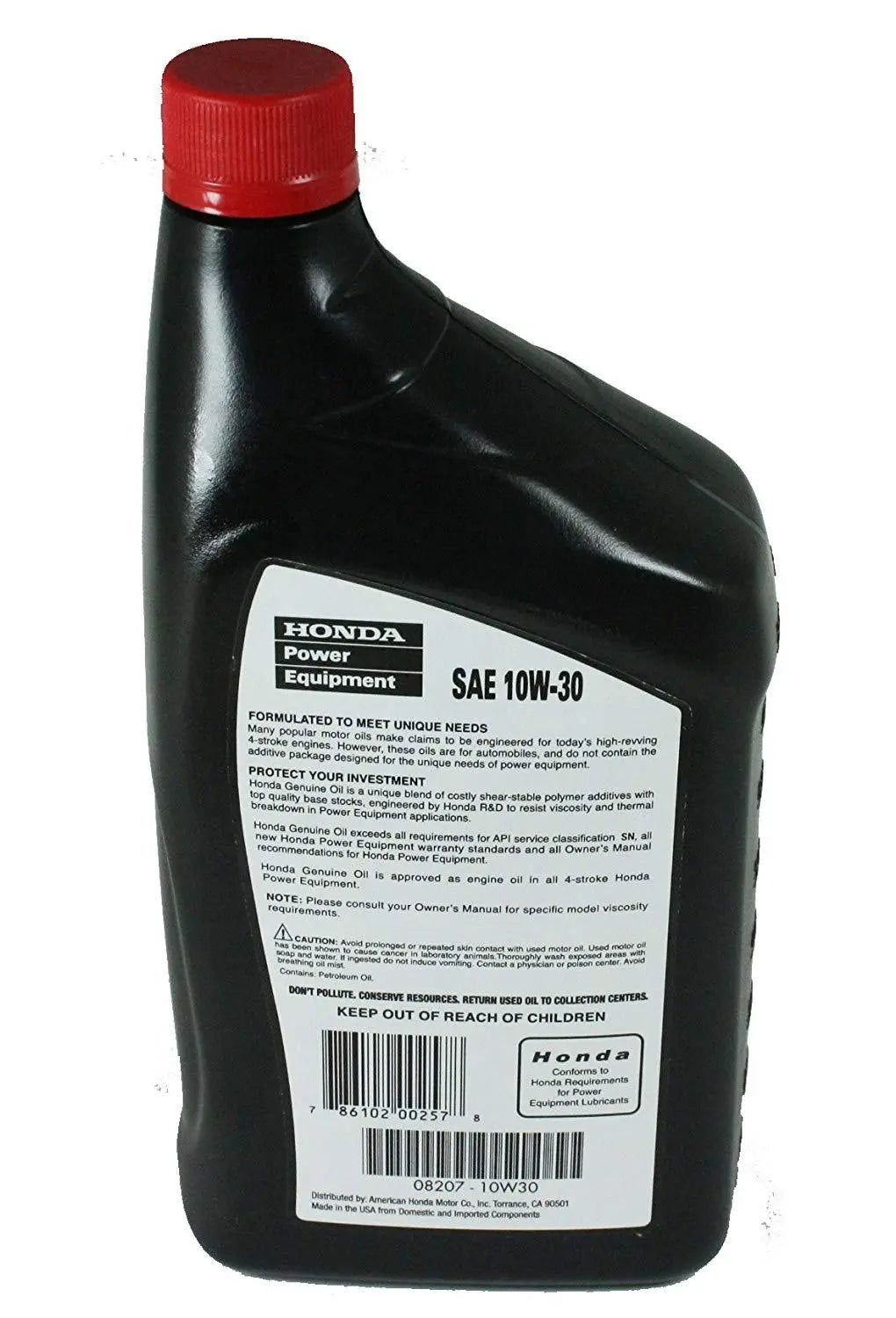 Honda 10w/30 Oil Change Kit Honda