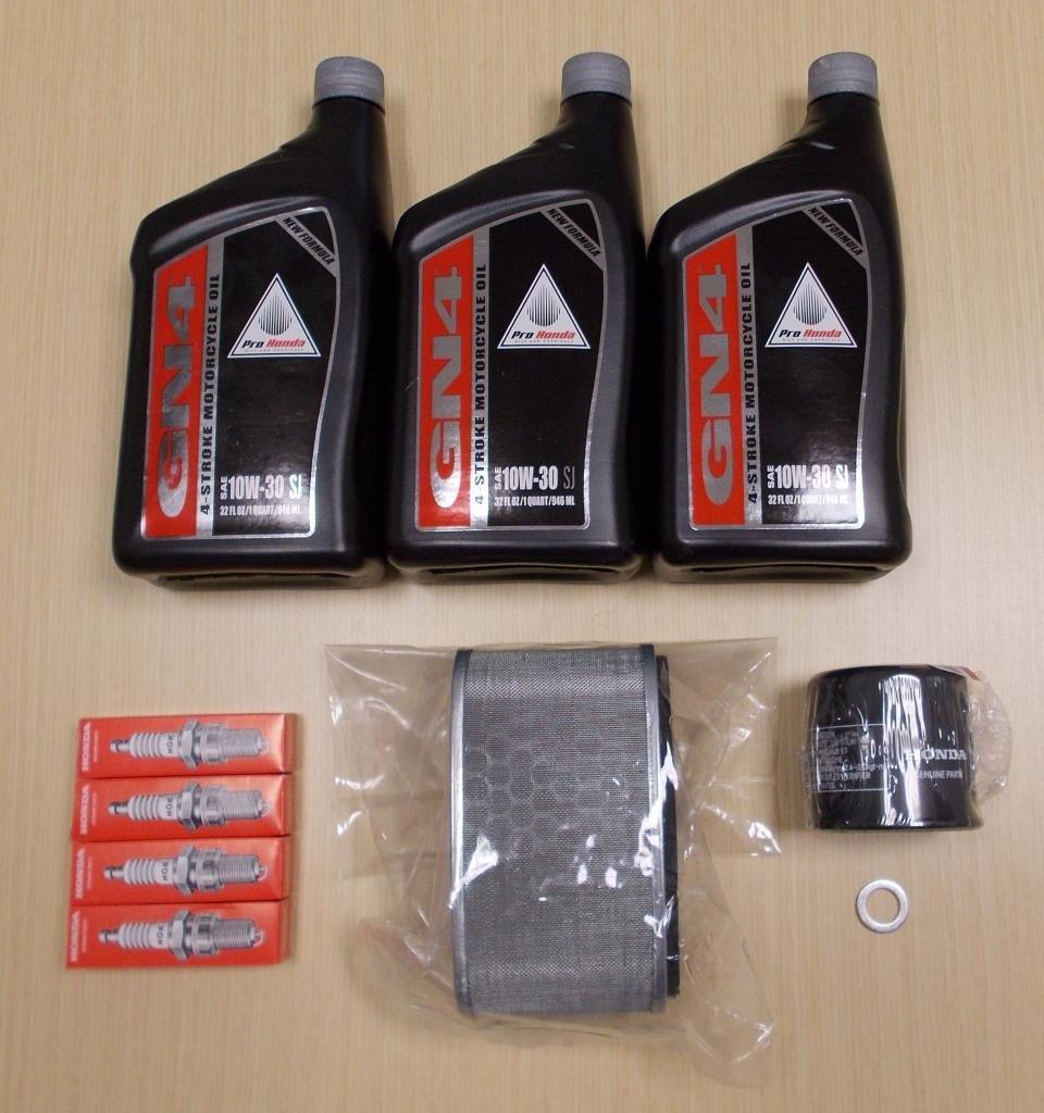 Honda Automotive Parts and Accessories Honda Complete Oil Service Tune-Up Kit 10w/30 - 3 Quarts Hon-305 Jorgensen Powersports