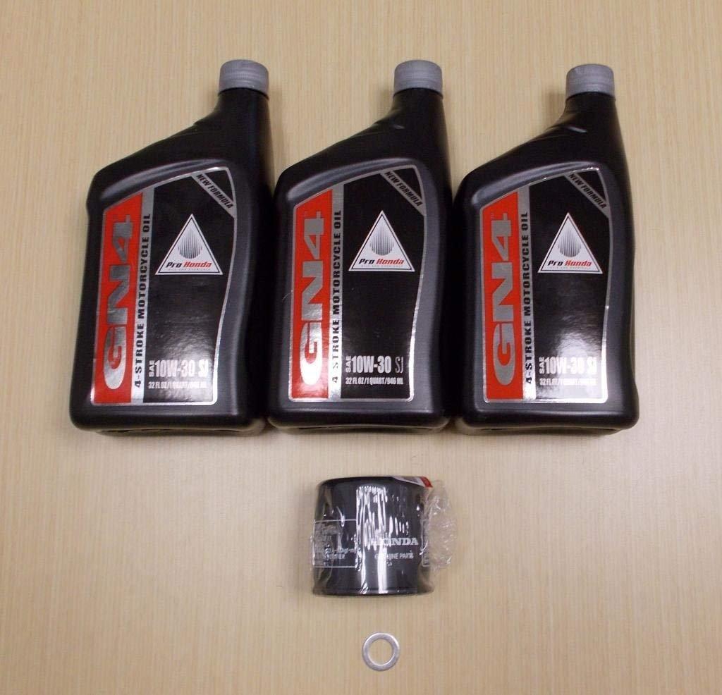 Honda Automotive Parts and Accessories Honda Motorcycle Oil Change Kit 10w/30 - 3 Quarts Hon-301 Jorgensen Powersports