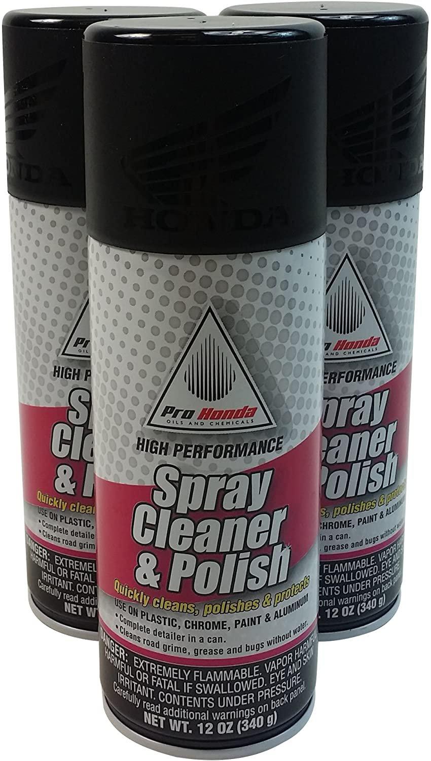 Honda Automotive Parts and Accessories Honda Spray Cleaner and Polish 12 oz - 3-Pack 08732-SCP00 X3 Jorgensen Powersports
