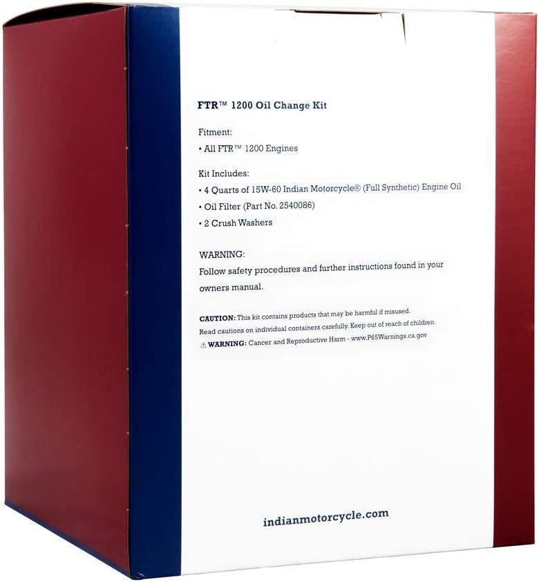 Indian Motorcycle Automotive Parts and Accessories Indian Motorcycle Oil Change Kit 15w/60 - 4 Quarts 2884182 Jorgensen Powersports