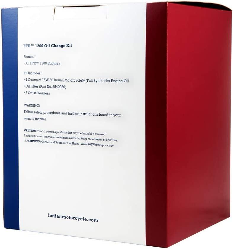 Indian Motorcycle Automotive Parts and Accessories Indian Motorcycle Oil Change Kit 15w/60 - 4 Quarts 2884182 Jorgensen Powersports