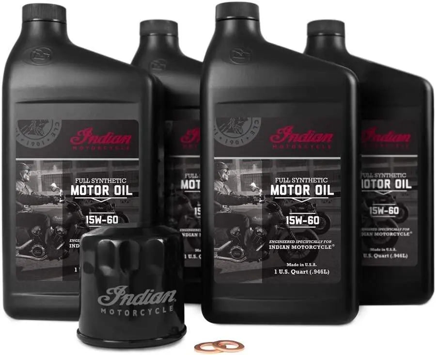 Indian Motorcycle Oil Change Kit 15w/60 - 4 Quarts Indian Motorcycle