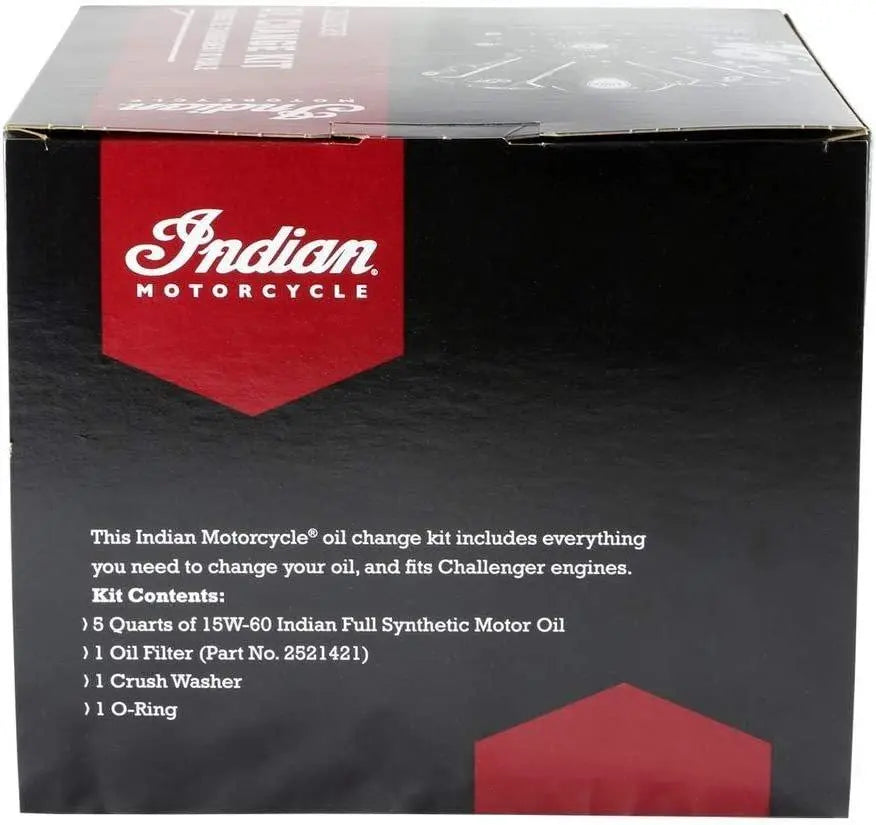 Indian Motorcycles PowerPlus Oil Change Kit 15w/60 - 5 Quarts Indian Motorcycle