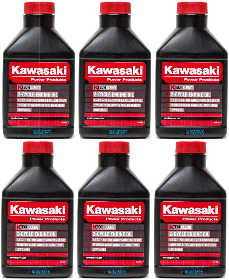 Kawasaki K-Tech 2-Cycle Synthetic Blend Oil 6-Pack DISCONTINUED Kawasaki